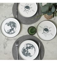 Black Shadow Nordic Pasta Tabağı 22 Cm 4 Adet 22981-82