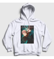 Presmono Unisex Beyaz Anime Jujutsu Kaisen Kapüşonlu Sweatshirt 130817tt