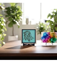 Aslan İşlemeli Dekoratif Masaüstü Objesi, Güçlü Duruşu Yansıtan Modern Ev Dekoru 10x10 cm