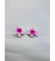 Çiftli, Renkli Yandan Mandallı 4 cm Lotus Çiçeği Toka Kadın/Kız/Çocuk (Karışık)