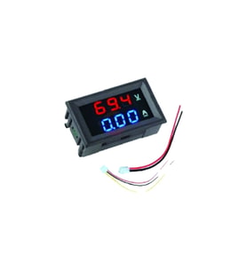 DİJİTAL VOLT-AMPERMETRE DC 0-100V 0-10A