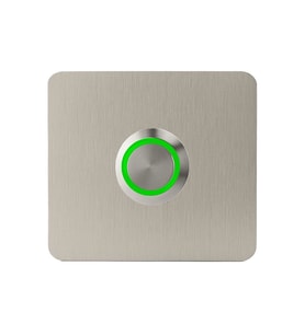 LOCKWAY Z402Y Paslanmaz 304 Kare Zil butonu 60x60mm Yeşil Led