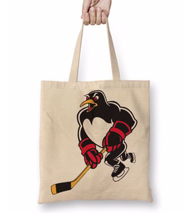 Black Pittsburgh Penguins Bez Çanta Uzun Saplı