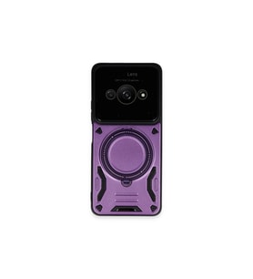 Po C61 Kılıf Joy Lens Standlı Kapak - Mor