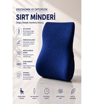 Ergonomik ve Ortopedik Sırt Minderi Doğru Destek, Konforlu Oturuş