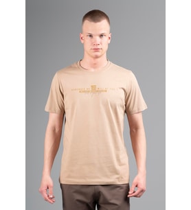Maraton Comfort Erkek Bisiklet Yaka Açık Vizon T-shirt