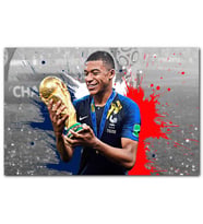 Cakatablo Kylian Mbappe Ve Şampiyon Kupası Görseli MDF Tablo
