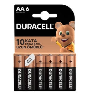 Duracell Basic AA Kalem Pil 6'lı