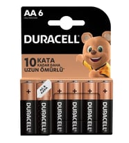 Duracell Basic AA Kalem Pil 6'lı