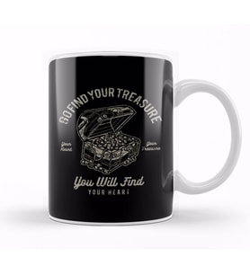 Go Find Your Treasure Kupa Bardak Porselen