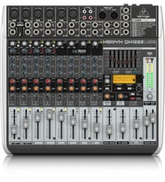 Behringer QX1222USB XENYX Mic Preamp'ları ve Kompresörleri, Klark Teknik Multi-FX İşlemcisi, Kablosuz Seçeneği ve USB/Ses Arayüzü ile Premium 16-Girişli 2/2-Bus Mikser