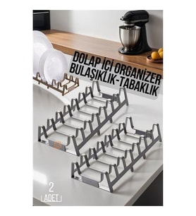 TransForMacion 2 li Dolap İçi Tencere Kapak Ve Tabak Düzenleyici Kurutmalık Organizer 719447