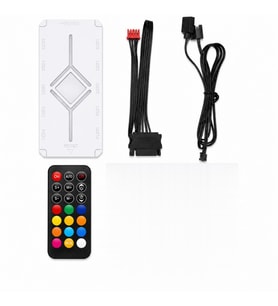 Argb Fan Ve Led Kontrolcü Hub Seti Uzaktan Kumandalı Beyaz ND2816W