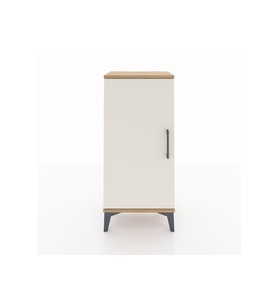 Arges Komodin 2 Raflı Tek Kapaklı 44x30x96 Çam-Aytaşı