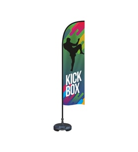 Kick Box Yelken Bayrak (Kırmızı)