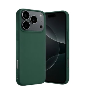 Apple İphone 17 Pro Max Nano İçi Kadife Silikon - Koyu Yeşil