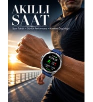 Günlük Kullanıma Uygun Suya Dayanıklı AMOLED Akıllı Saat