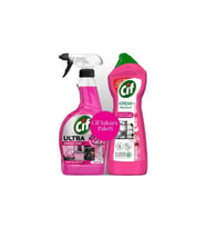 ŞeyliŞeyler - Cif Sakura Paketi Krem Mucizesi 750 ml + Ultra Hızlı Sprey 1025 ml İkili Set