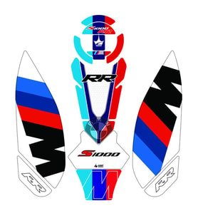Grippatch BMW S1000RR (2023-2025) Uyumlu 13 Parça Tank Pad Seti GC43-4