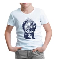 Earth Inside a Wolf Beyaz Çocuk Tshirt