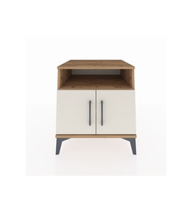 Kronos Komodin 2 Raflı 2 Kapaklı 60x59x64 Çam-Aytaşı