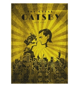 Muhteşem Gatsby Tablo Ahşap Poster Dekoratif