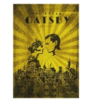 Muhteşem Gatsby Tablo Ahşap Poster Dekoratif