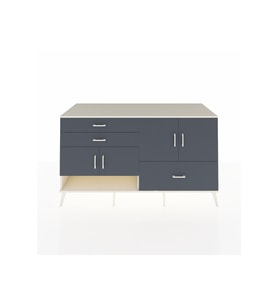 Kronos Konsol 3 Raflı 3 Çekmeceli 4 Kapaklı 176x59x99 Aytaşı-Antrasit