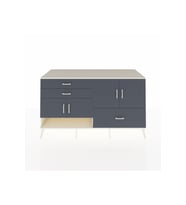 Kronos Konsol 3 Raflı 3 Çekmeceli 4 Kapaklı 176x59x99 Aytaşı-Antrasit