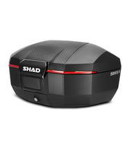 SH51 Carbon Motosiklet Arka Çanta 51 Litre Kapasite Top Case Motor Çanta