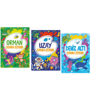 ORMAN - UZAY - DENİZ ALTI BOYAMA KİTABIM
