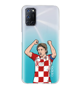 Oppo A52/A72/A92 Uyumlu Luka Modric Tasarımlı Şeffaf Telefon Kılıfı