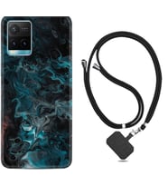 Vivo Y11S Y21S Y20 Y20S Y70 Kılıf Boyun Askılı Silikon Colorful Abstract 1384