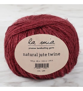 La Mia Natural Jute Twine 100 Gr Bordo Jüt İp - L211 - 34105