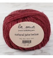 La Mia Natural Jute Twine 100 Gr Bordo Jüt İp - L211 - 34105