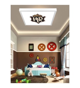 Harry Potter Logo  Avize, 60x60 kare modern çocuk odası avize, 60watt, led ışık, tavan lambası, YENİ
