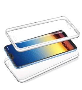 Huawei P20 Pro Kılıf 360 Tam Koruma Şeffaf Silikon (Renksiz)
