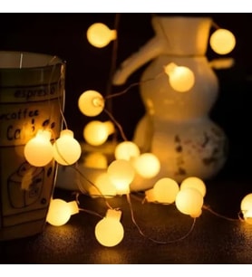 20 Led Beyaz Top Gün Işığı Pilli 2 Kademeli