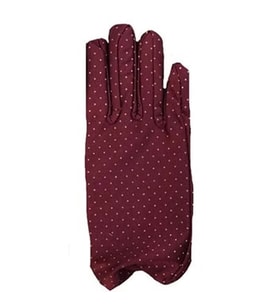 Bordo Renk Puanlı Çocuk Eldiveni