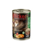 Klicker Kuzulu Sebzeli Kedi Konservesi 400 gr