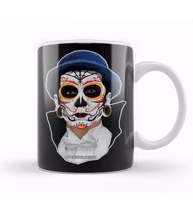 Dia De Los Muertos Day of the Dead Vampire Kupa Bardak Porselen