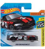 Hot Wheels - 2018 Ford Mustang GT - Borla - Siyah - GHF98 - 2018 (1/64)