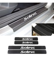 Oto Scenic Karbon Kapı Eşiği Koruma Sticker (4 Adet)