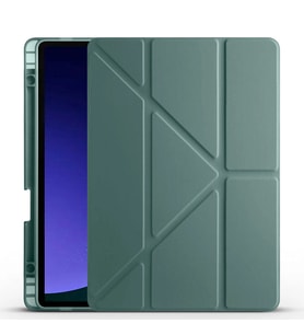 Galaxy Tab S9 FE Kılıf Zore Tri Folding Kalem Bölmeli Standlı Kılıf