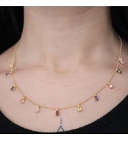 925 Ayar Gold Shakıra Gümüş Kolye