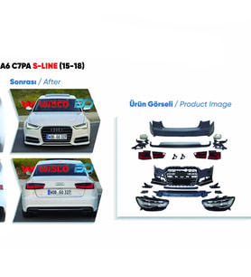 Audi A6 C7PA 2015-2018 (2012-2014 Arasi Dönüşüm-Facelift 4G0807065AMGRU Wisco