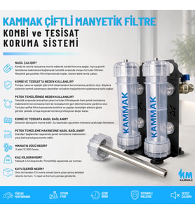 Kammak Çiftli Manyetik Filtre