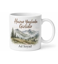 Yayla Havası Kamp Kupası Yöresel Serin İçmelik Doğa Temalı Hediye Bardak