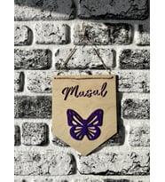 Ahşap Çocuk Kapı/Duvar Süsü