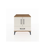 Hyperion Komodin 2 Raflı Tek Çekmeceli 2 Kapaklı 60x44x64 Çam-Aytaşı